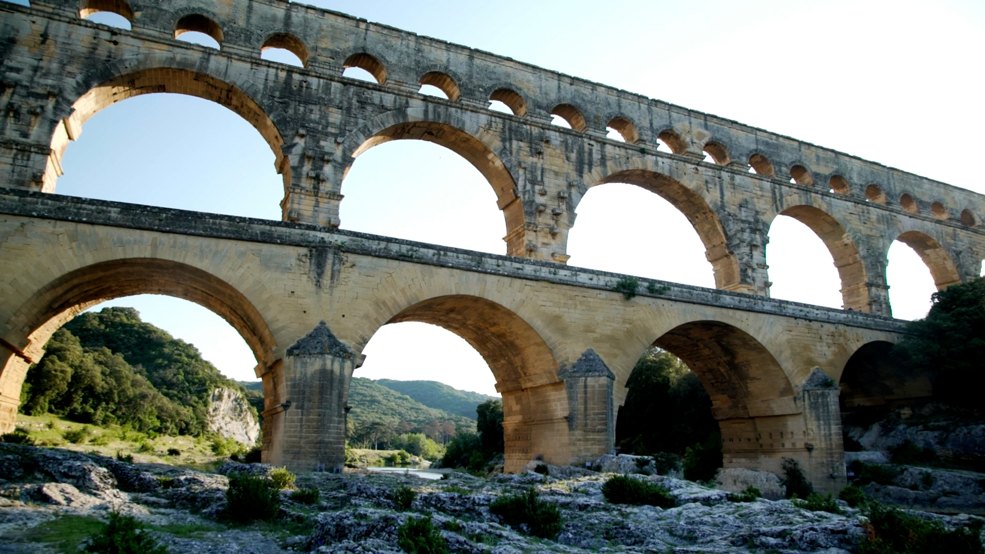 The Pont Du Gard bridge in France